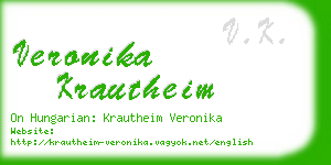 veronika krautheim business card